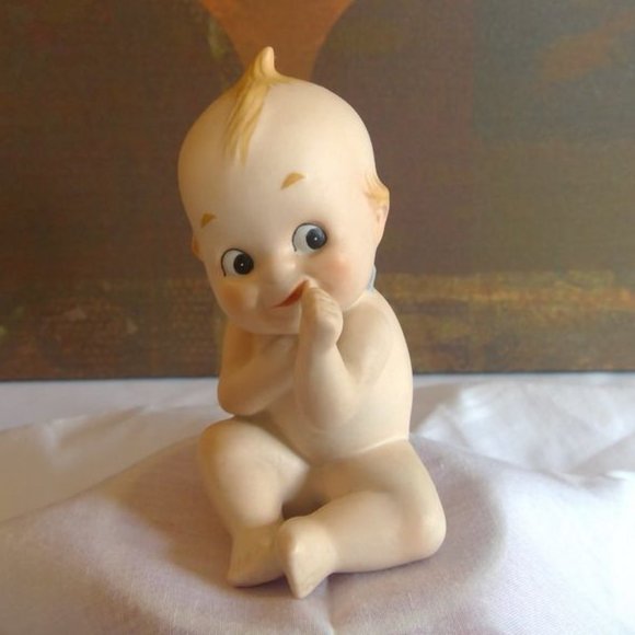 Accents Vintage Large Lefton Bisque Kewpie Doll Poshmark